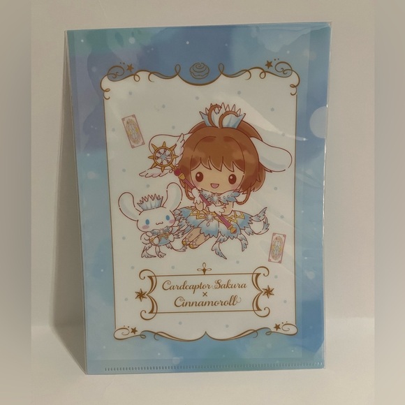 Cardcaptor Sakura x Cinnamoroll Single Pocket Size A5 Folder - Picture 1 of 4